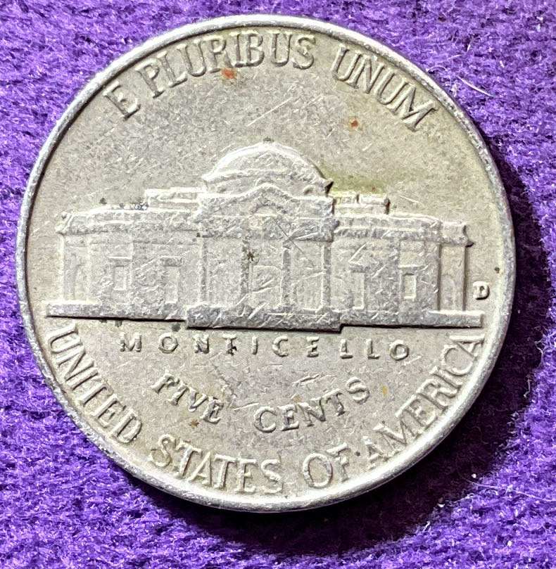 Nickel Jefferson 1946 D 1  coin collectible - Main Image 4
