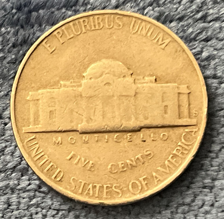 Nickel Jefferson 1947 S 1  coin collectible - Main Image 2