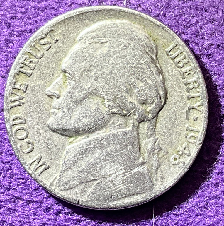 Nickel Jefferson 1948  1  coin collectible - Main Image 3