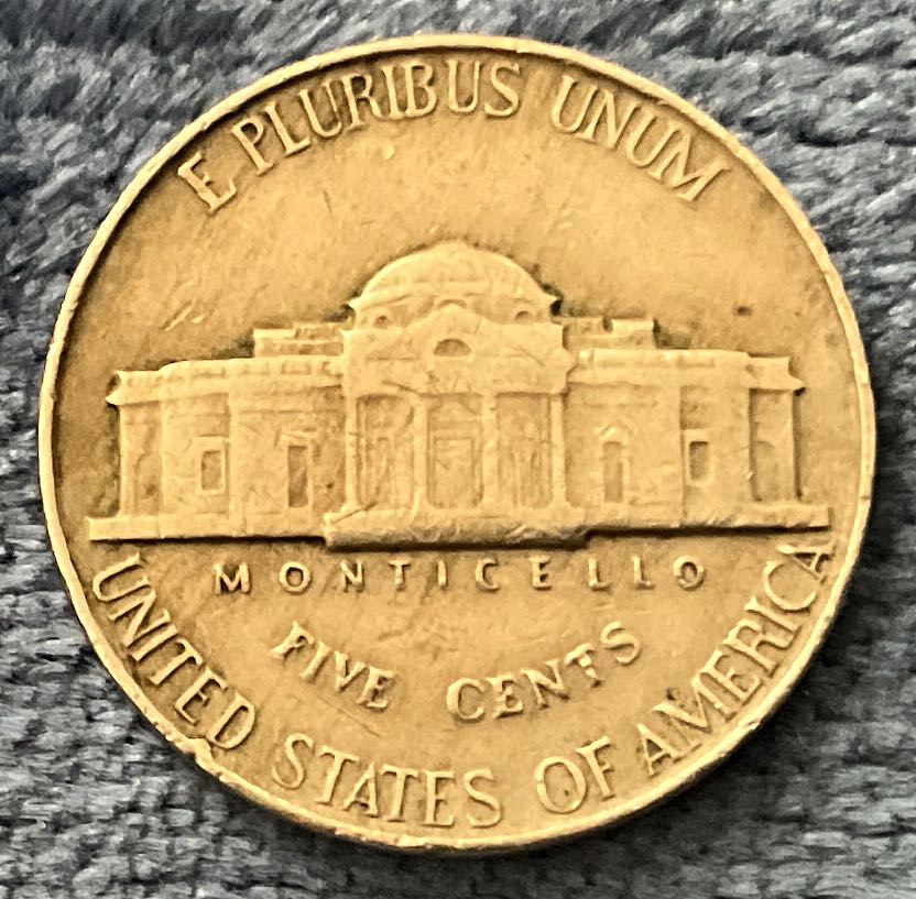 Nickel Jefferson 1953  1  coin collectible - Main Image 2