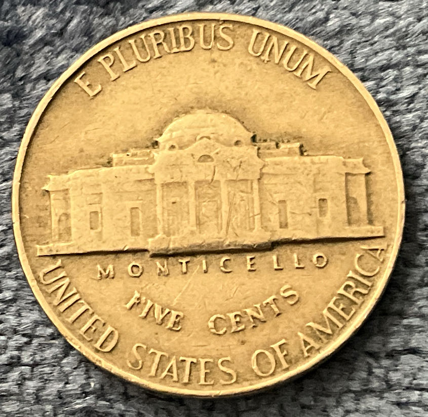 Nickel Jefferson 1954  1  coin collectible - Main Image 2