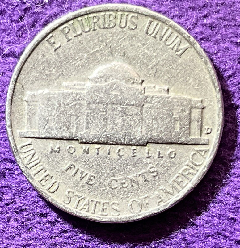 Nickel Jefferson 1954 D 1  coin collectible - Main Image 4