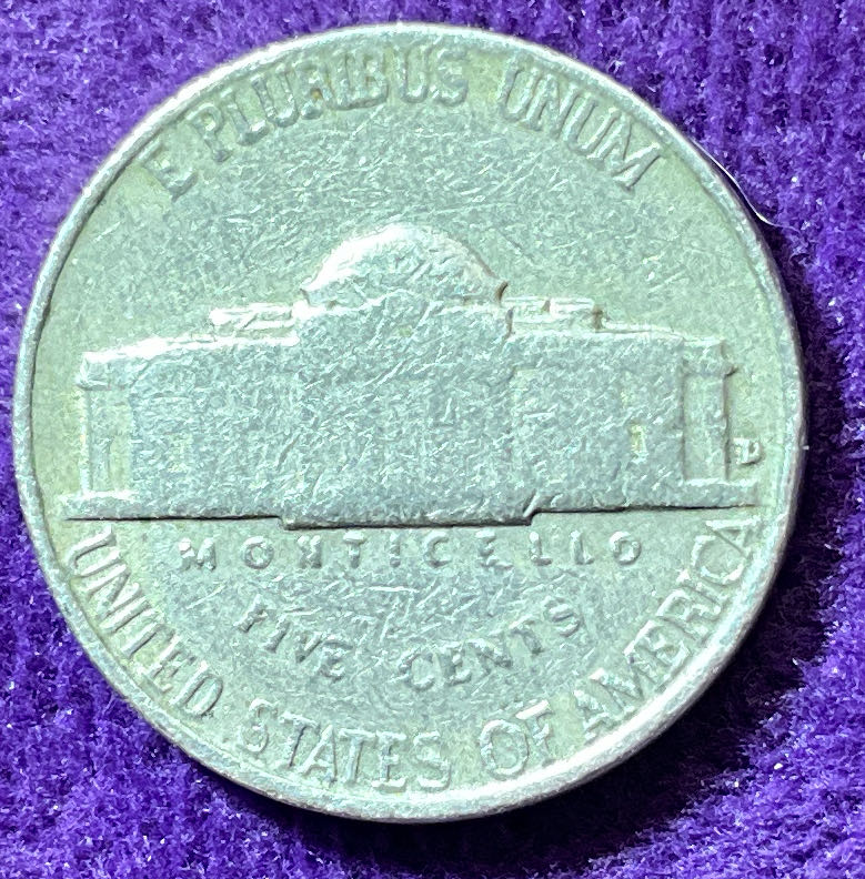 Nickel Jefferson 1955 D 1  coin collectible - Main Image 4