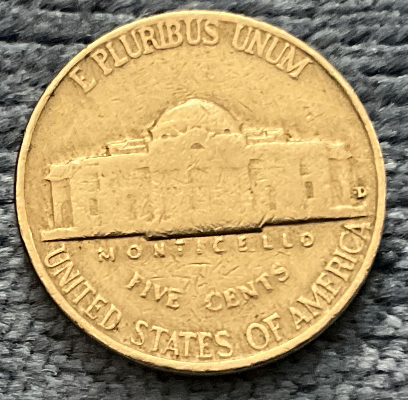 Nickel Jefferson 1955 D 2  coin collectible - Main Image 2
