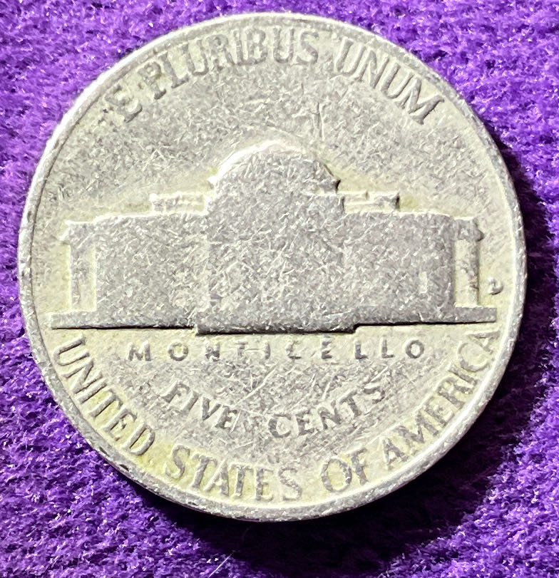 Nickel Jefferson 1956 D 2  coin collectible - Main Image 4