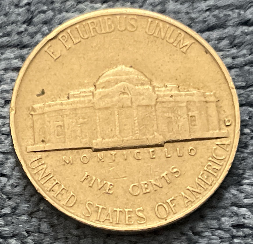 Nickel Jefferson 1958 D 1  coin collectible - Main Image 2