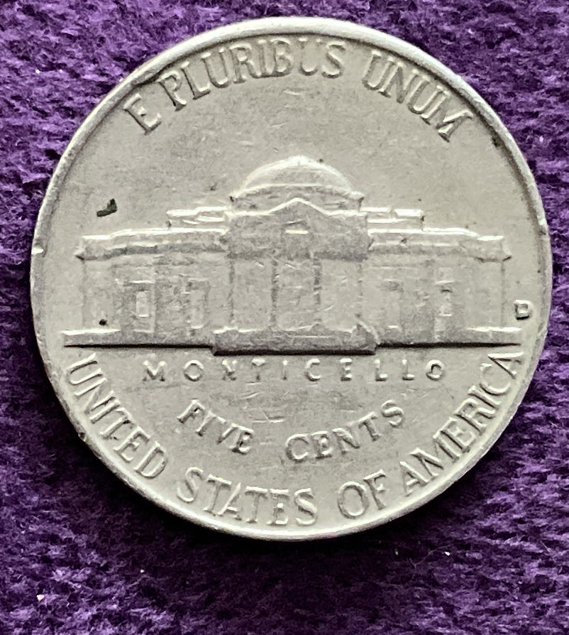 Nickel Jefferson 1958 D 1  coin collectible - Main Image 4