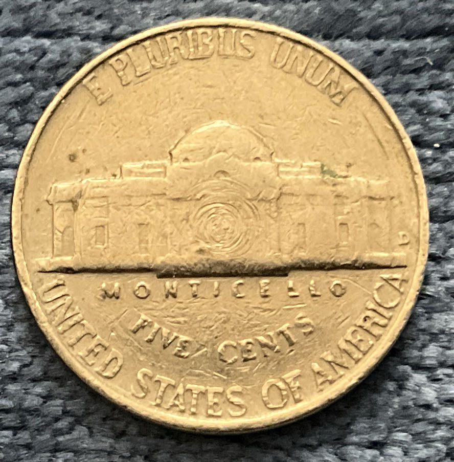 Nickel Jefferson 1959 D 2  coin collectible - Main Image 2