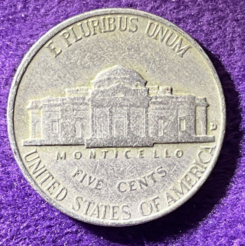 Nickel Jefferson 1959 D 5  coin collectible - Main Image 4