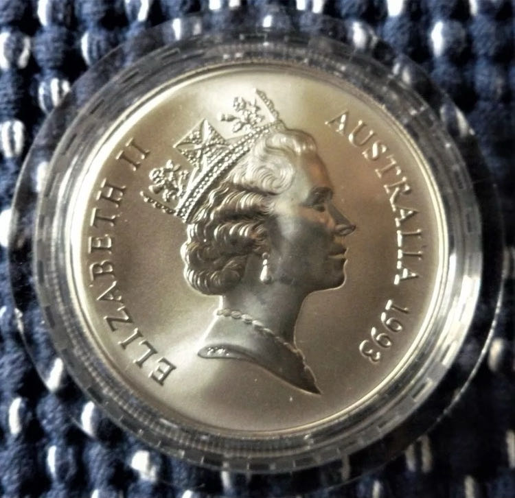 1993 1oz Silver Australian Kangeroo  coin collectible - Main Image 2