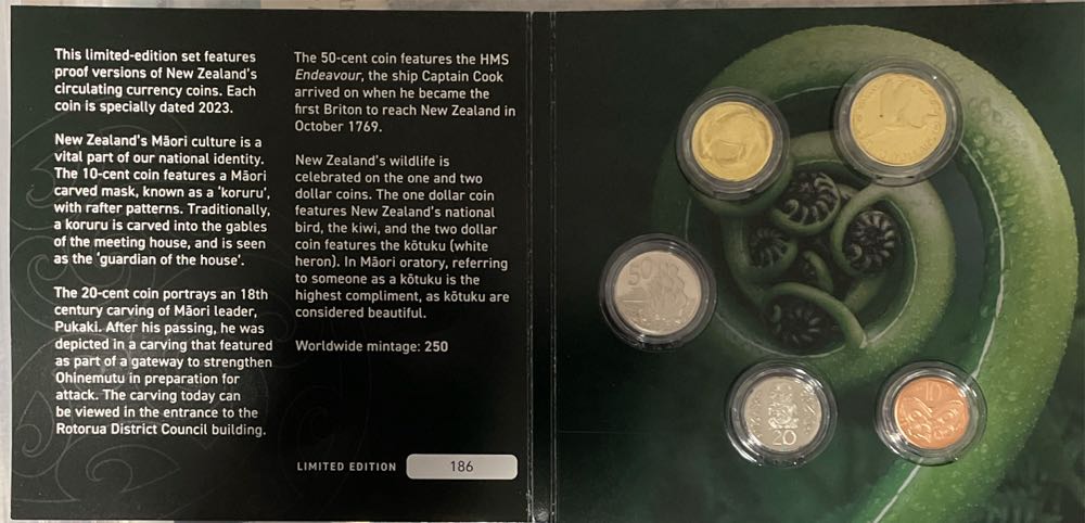 2023 Limited Edition New Zealand Five Coin Proof Set  coin collectible - Main Image 3