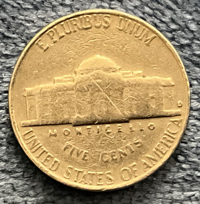 Nickel Jefferson 1963 D 7  coin collectible - Main Image 2