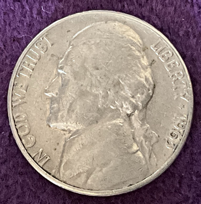 Nickel Jefferson D 1963 1  coin collectible - Main Image 3