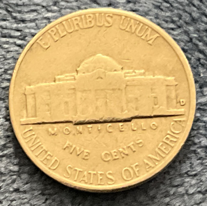 Nickel Jefferson 1963 D 8  coin collectible - Main Image 2