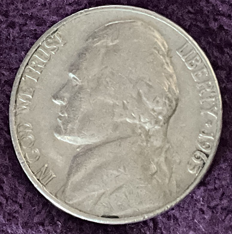Nickel Jefferson 1963 D 8  coin collectible - Main Image 3