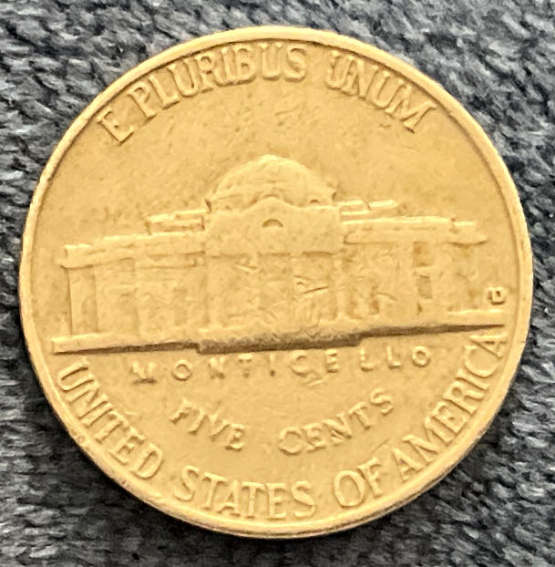 Nickel Jefferson 1963 D 10  coin collectible - Main Image 2