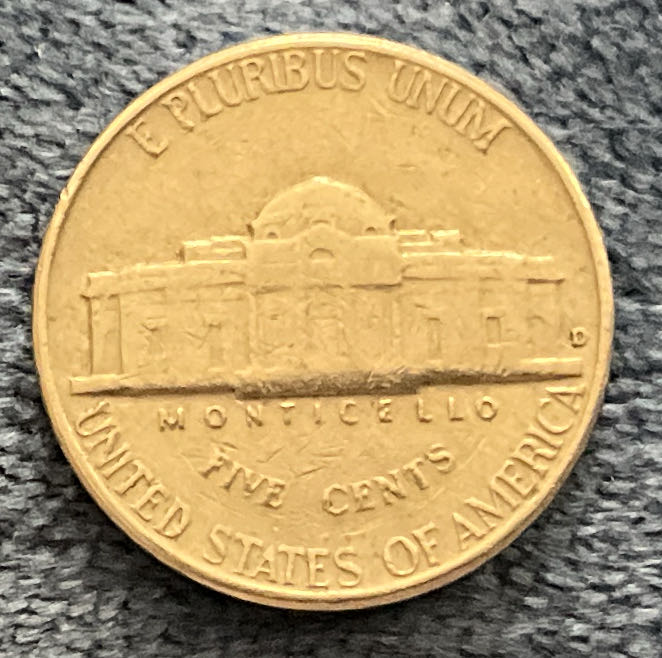 Nickel Jefferson 1963 D 11  coin collectible - Main Image 2