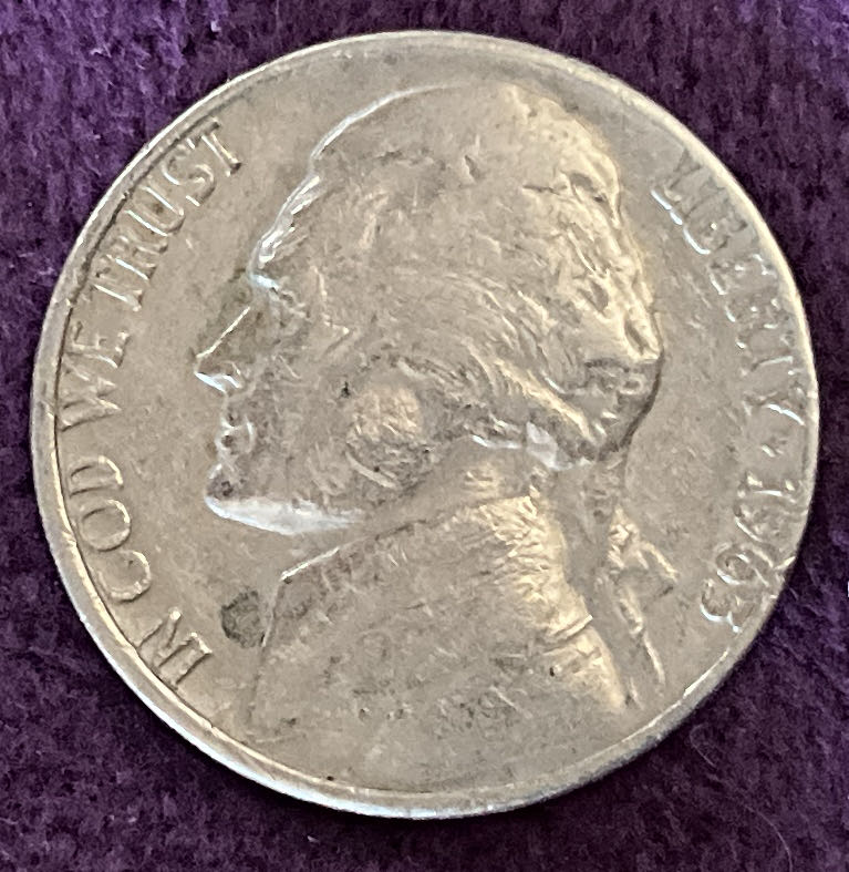 Nickel Jefferson 1963 D 4  coin collectible - Main Image 3