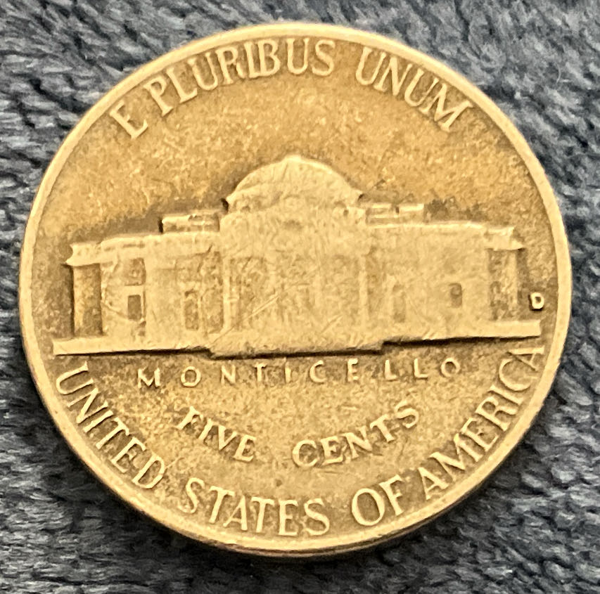 Nickel Jefferson 1963 2  coin collectible - Main Image 2