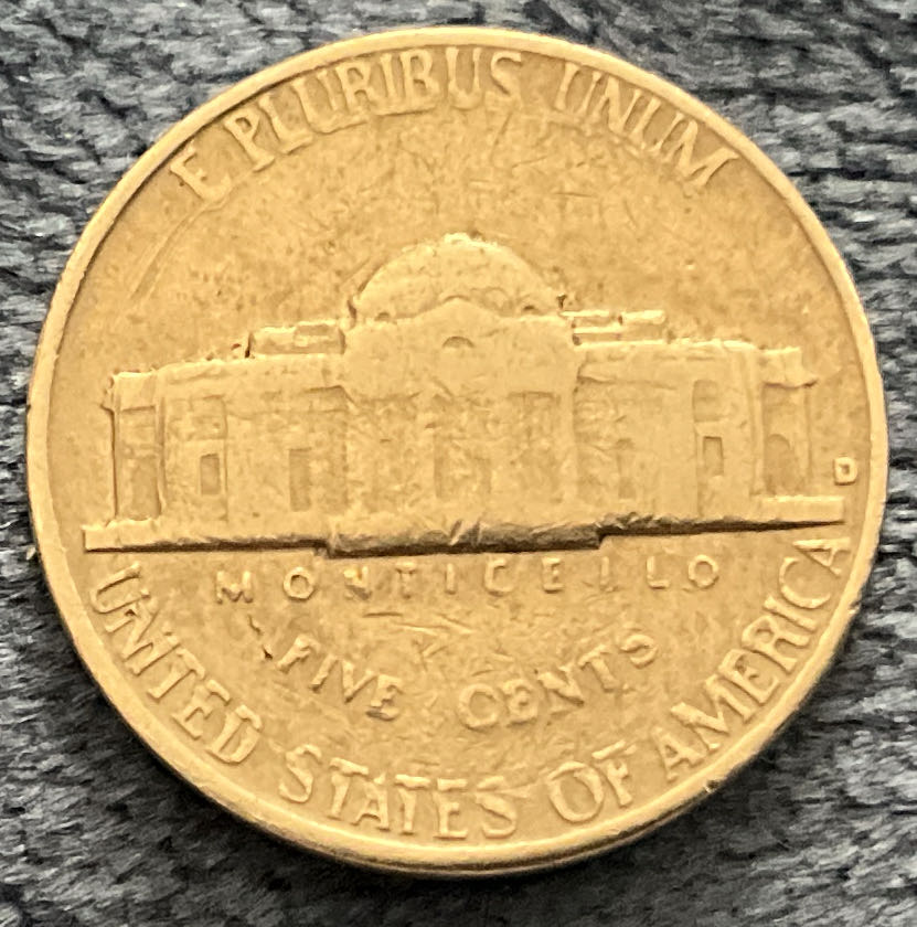 Nickel Jefferson 1963 3  coin collectible - Main Image 2