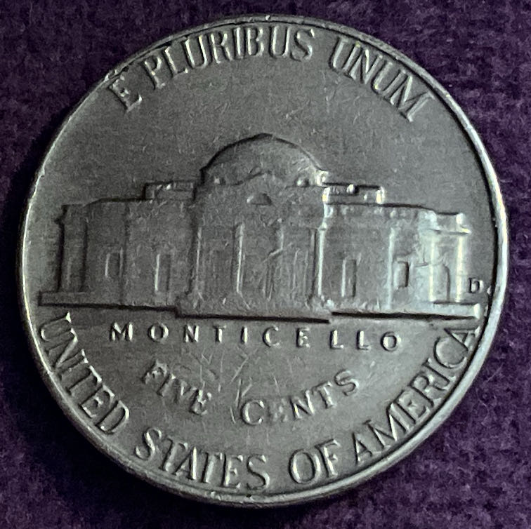 Nickel Jefferson D 1964 2  coin collectible - Main Image 4