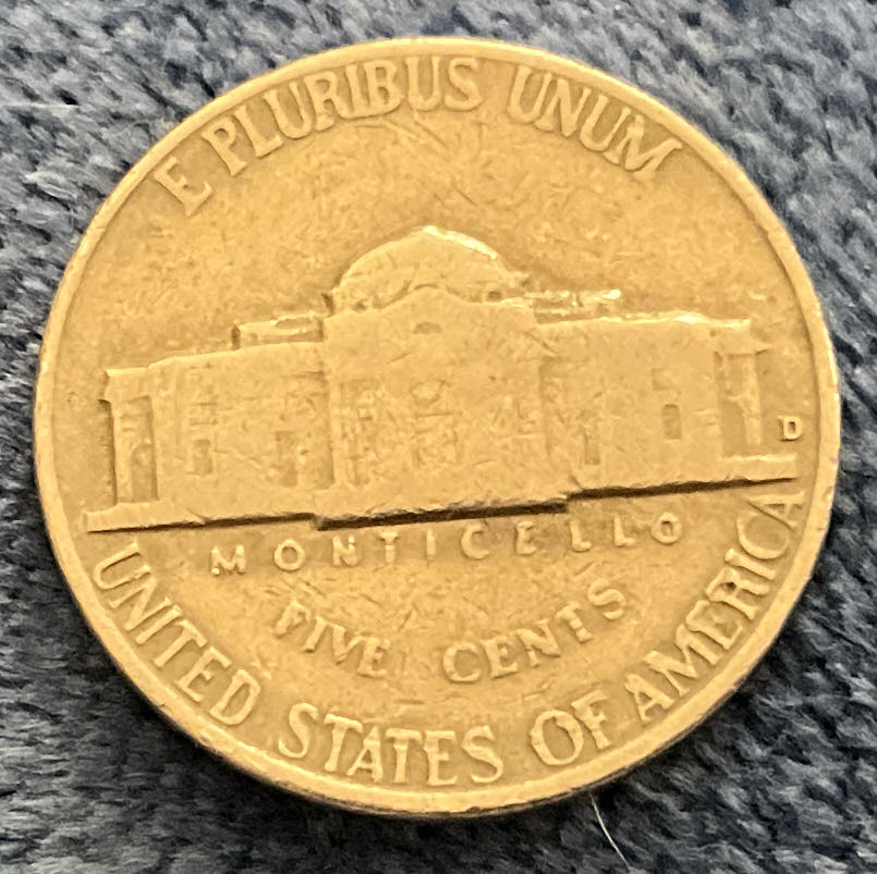 Nickel Jefferson D 1964 3  coin collectible - Main Image 2