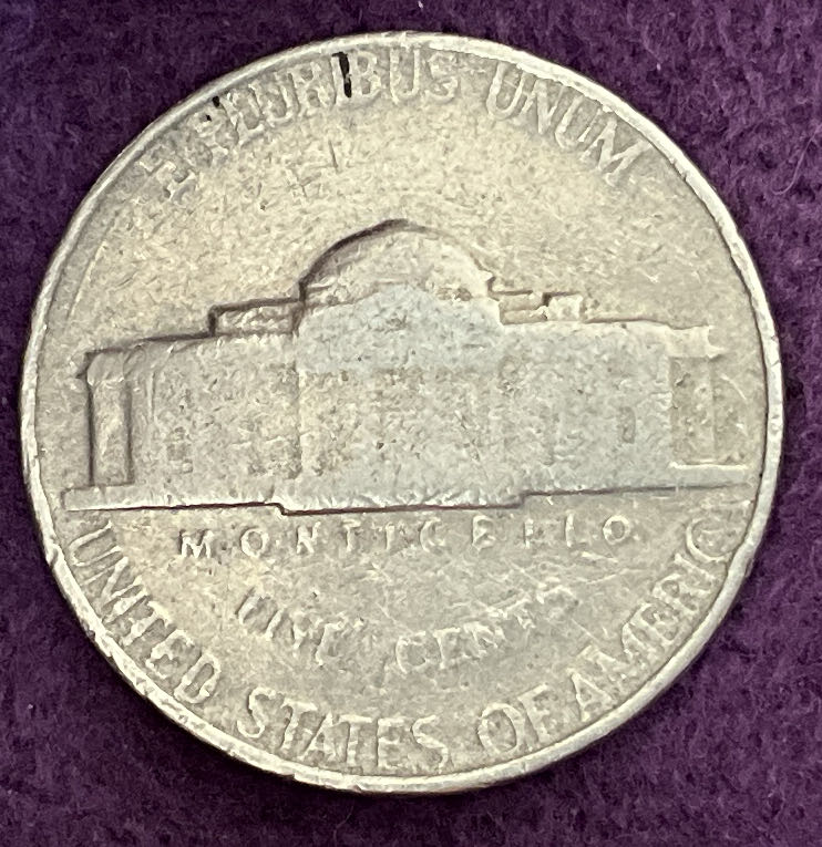 Nickel Jefferson 1964 2  coin collectible - Main Image 4
