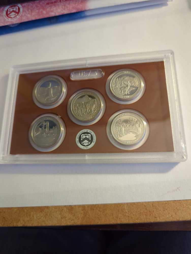 United States Mint America the Beautiful Quarters Proof Set 2011  coin collectible [Barcode 704785250185] - Main Image 2
