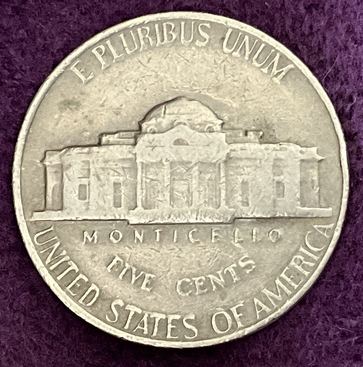 Nickel Jefferson 1964 3  coin collectible - Main Image 4