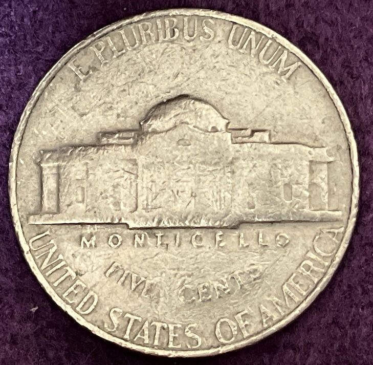 Nickel Jefferson 1964 4  coin collectible - Main Image 4