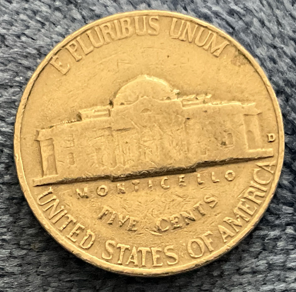 Nickel Jefferson D 1964 5  coin collectible - Main Image 2