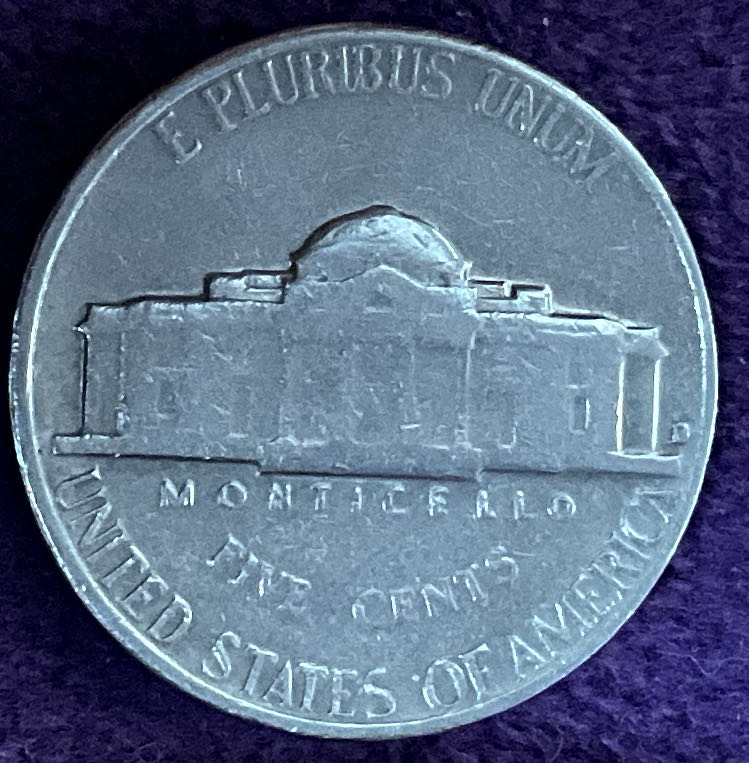 Nickel Jefferson D 1964 6  coin collectible - Main Image 4