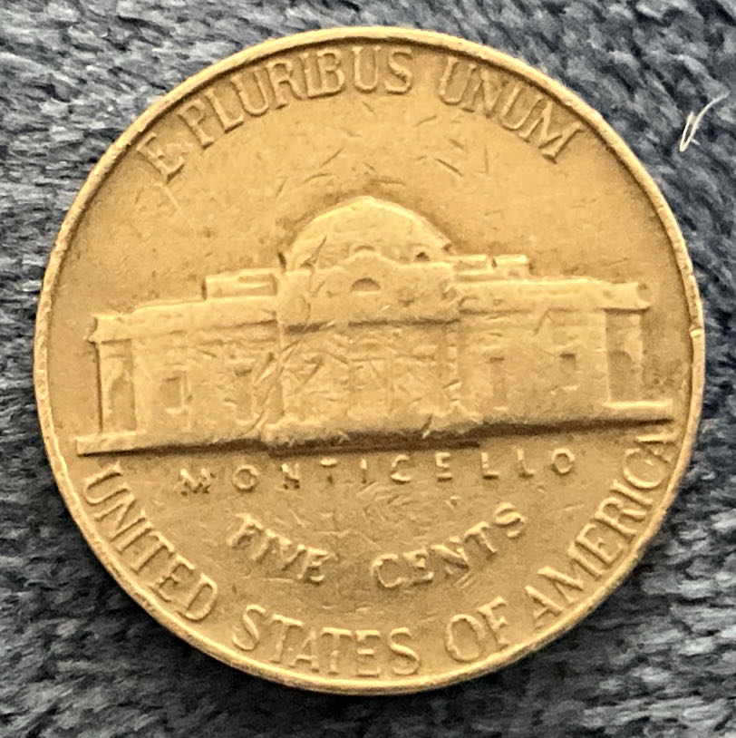 Nickel Jefferson 1964 5  coin collectible - Main Image 2