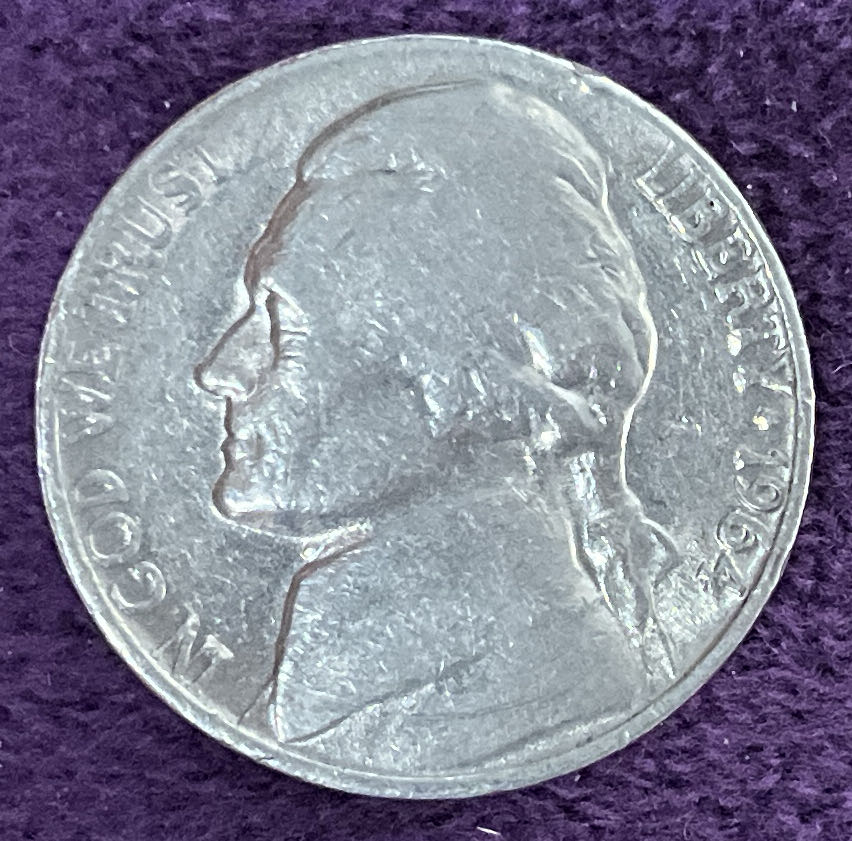 Nickel Jefferson D 1964 7  coin collectible - Main Image 3
