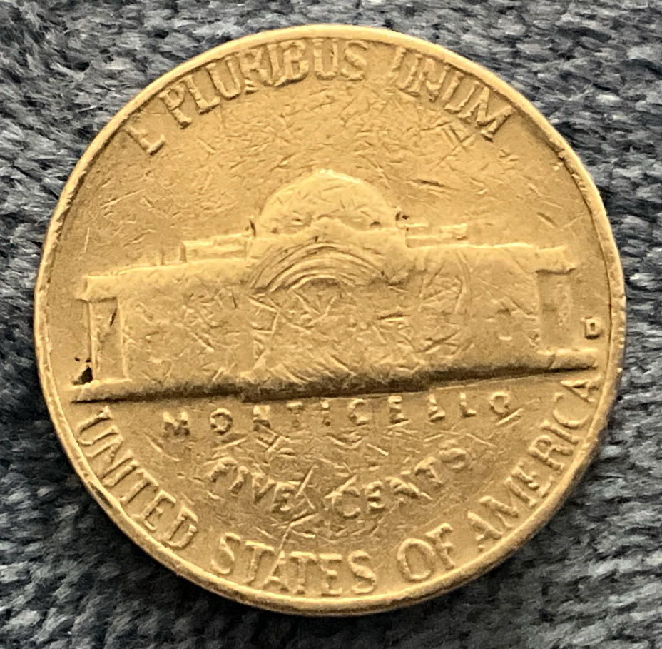 Nickel Jefferson D 1964 8  coin collectible - Main Image 2