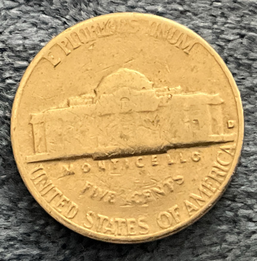 Nickel Jefferson D 1964 9  coin collectible - Main Image 2