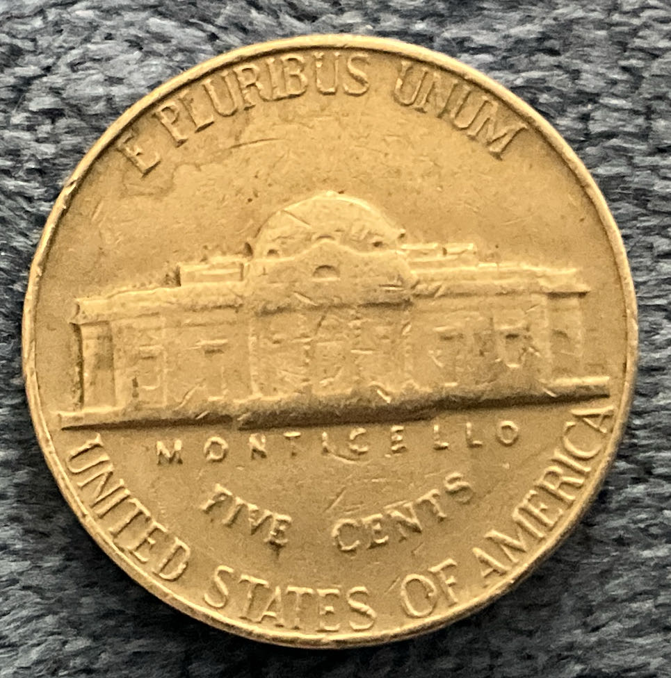 Nickel Jefferson 1964 6  coin collectible - Main Image 2