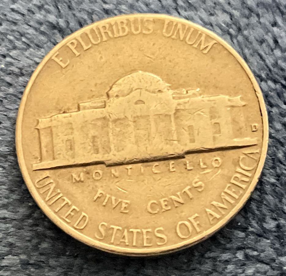 Nickel Jefferson D 1964 12  coin collectible - Main Image 2