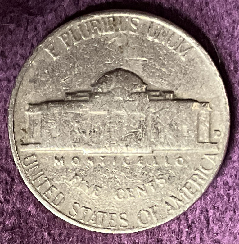 Nickel Jefferson D 1964 12  coin collectible - Main Image 4