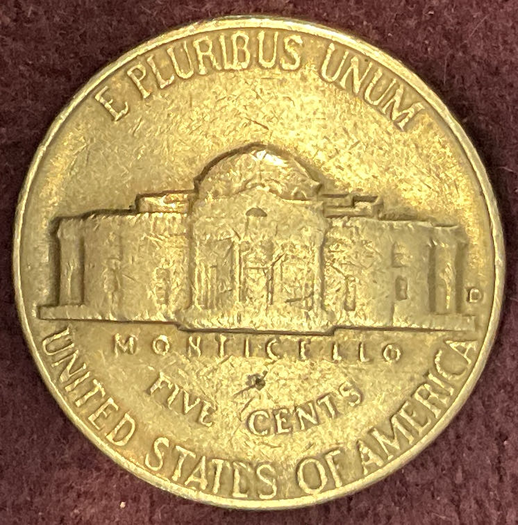 Nickel Jefferson D 1964 14  coin collectible - Main Image 4