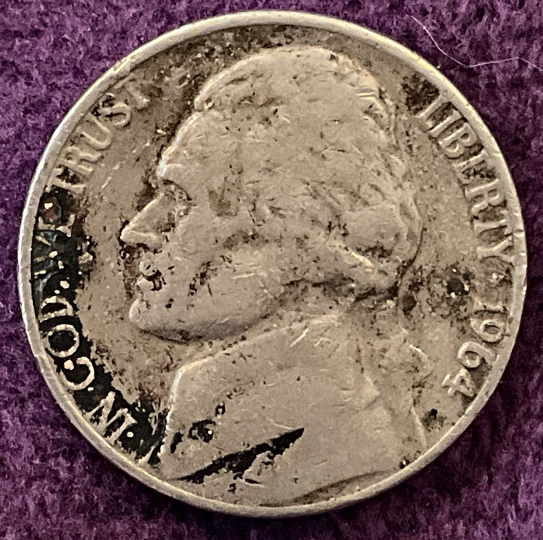 Nickel Jefferson 1964 9  coin collectible - Main Image 3