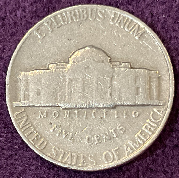 Nickel Jefferson 1964 10  coin collectible - Main Image 4