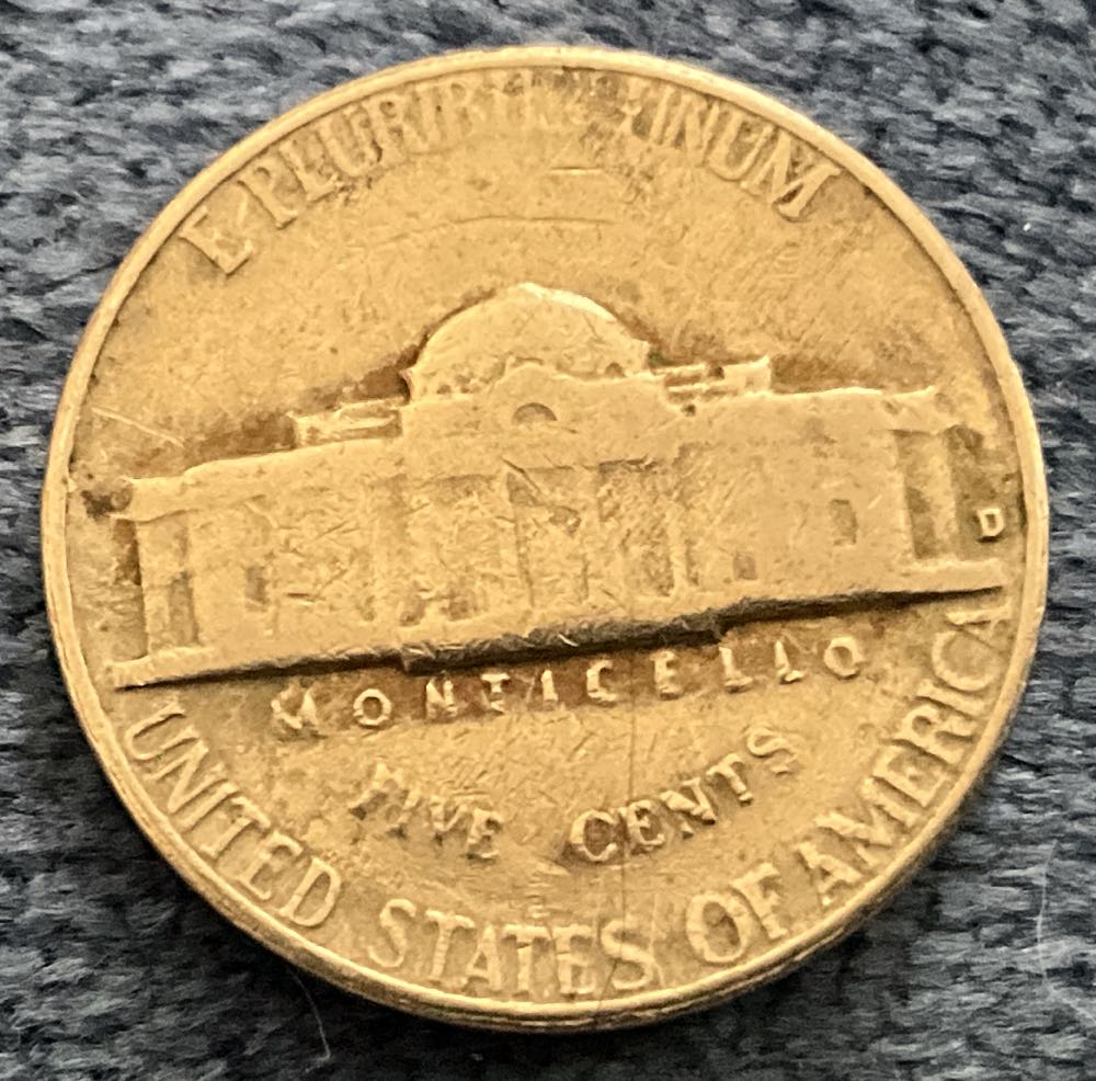 Nickel Jefferson D 1964 17  coin collectible - Main Image 2