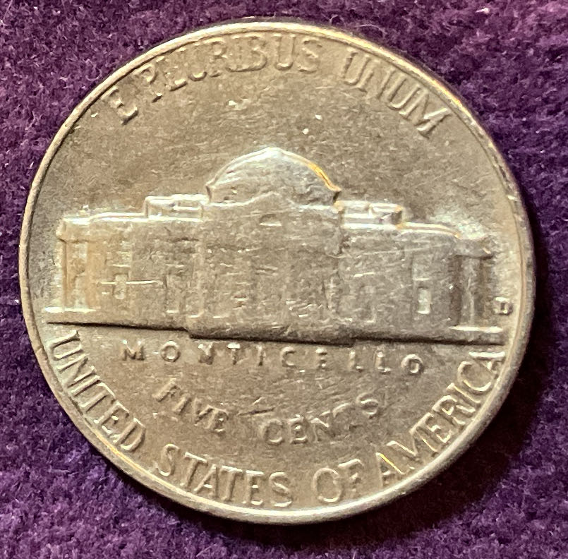 Nickel Jefferson D 1964 18  coin collectible - Main Image 4