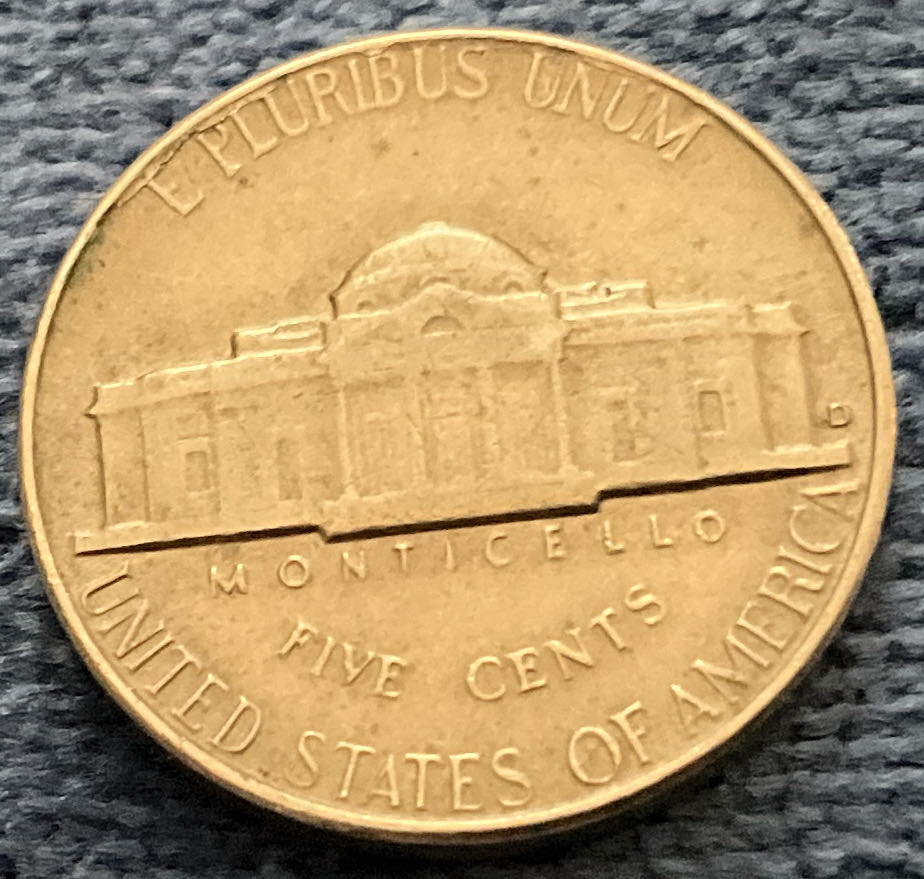 Nickel Jefferson D 1964 19  coin collectible - Main Image 2