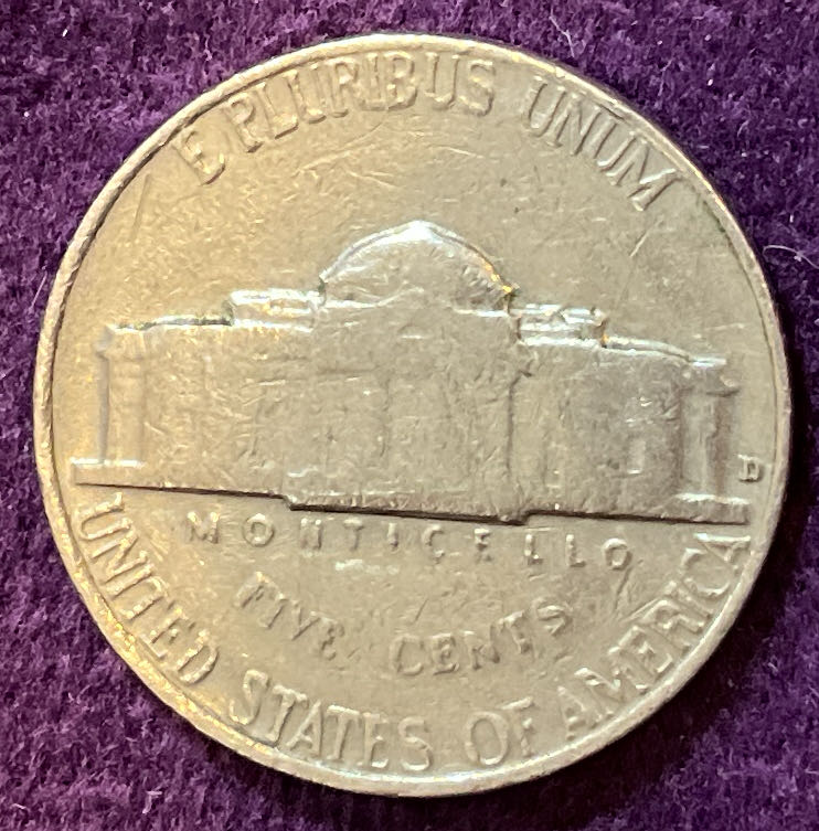 Nickel Jefferson D 1964 21  coin collectible - Main Image 4