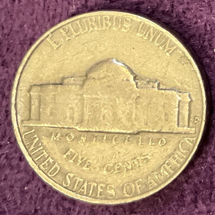 Nickel Jefferson D 1964 20  coin collectible - Main Image 4