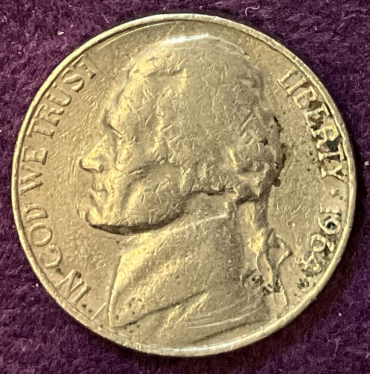 Nickel Jefferson D 1964 22  coin collectible - Main Image 3
