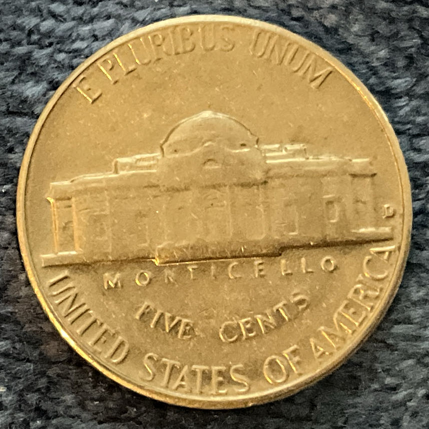 Nickel Jefferson D 1964  coin collectible - Main Image 2