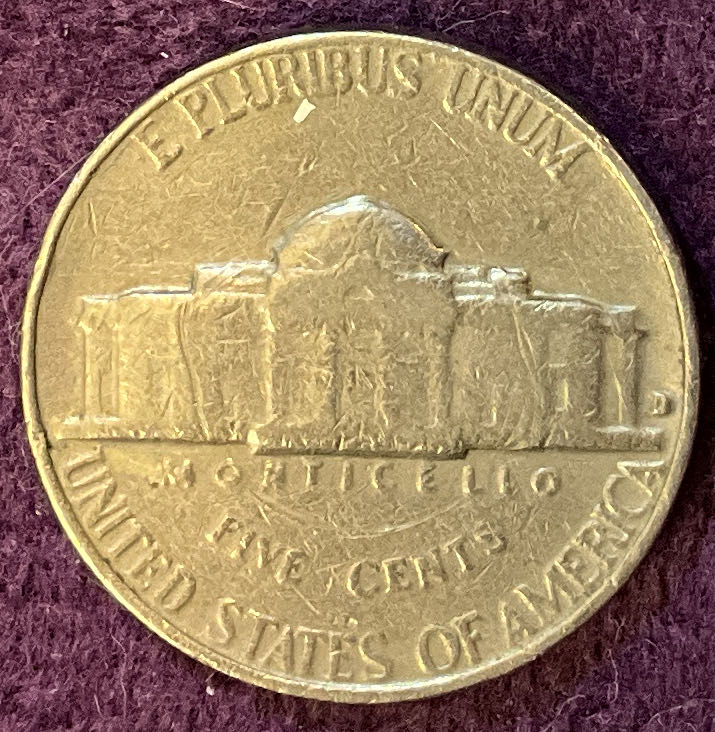 Nickel Jefferson D 1964 24  coin collectible - Main Image 4